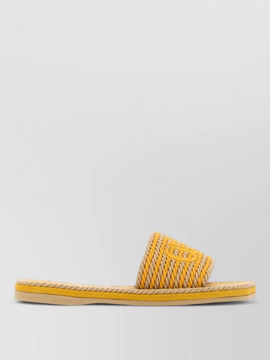 Chloé raffia flat sandals