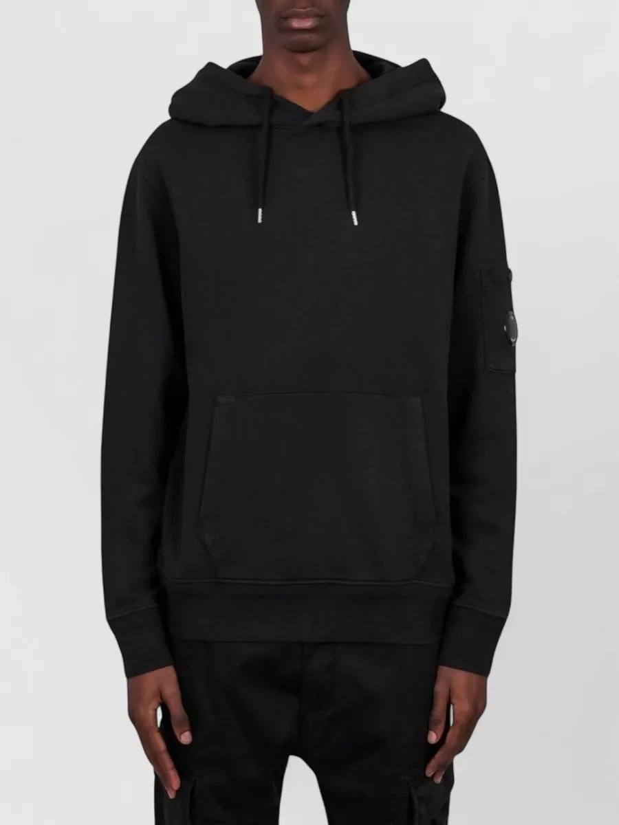 C.P. Company cotton logo-patch hoodie