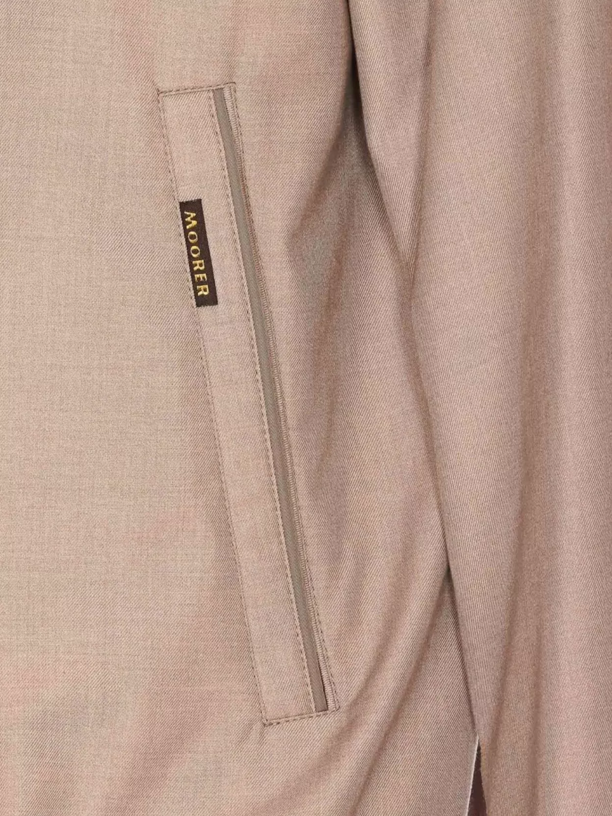 Moorer High Neck Zip Jacket With Side Pockets