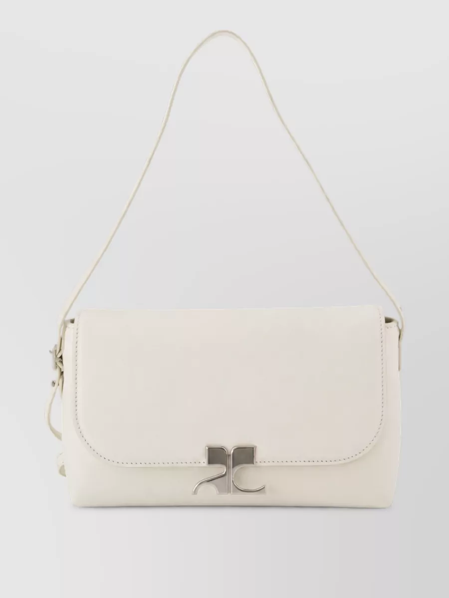 Courrèges très courrèges leather clutch bag