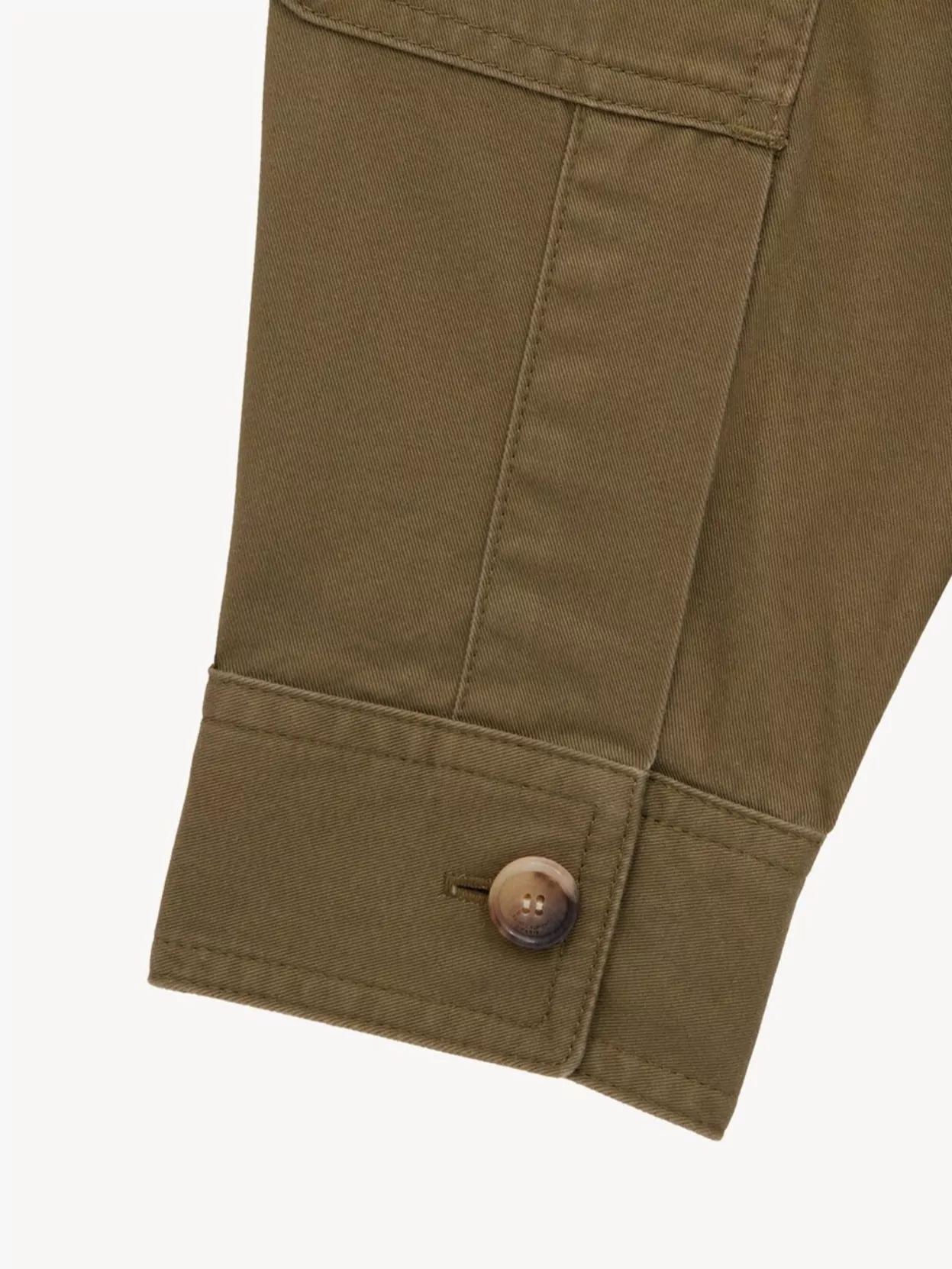 Saint Laurent Oversize Organic Cotton Shirt In Green