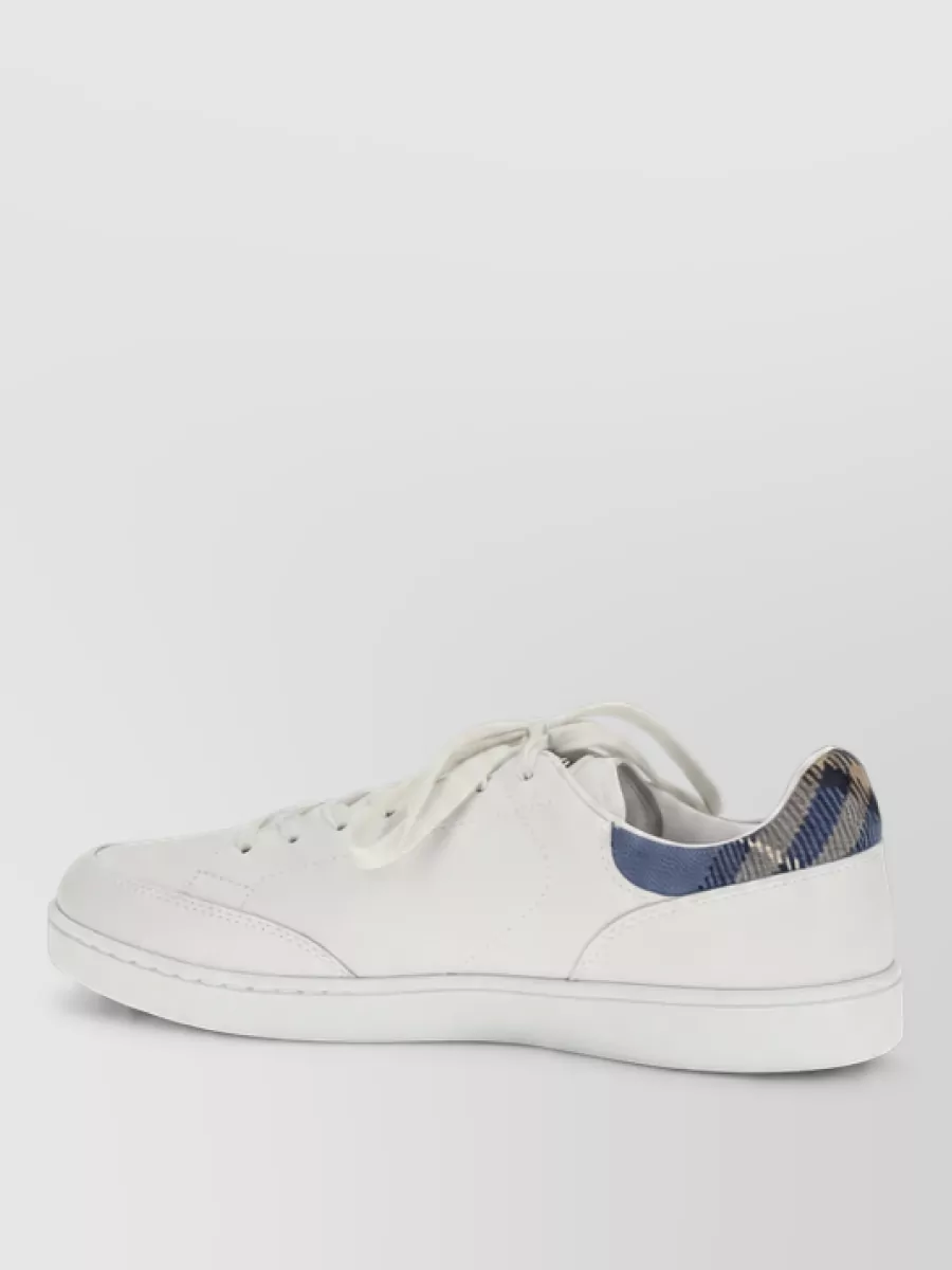 Burberry Leather Lace-Up Sneakers