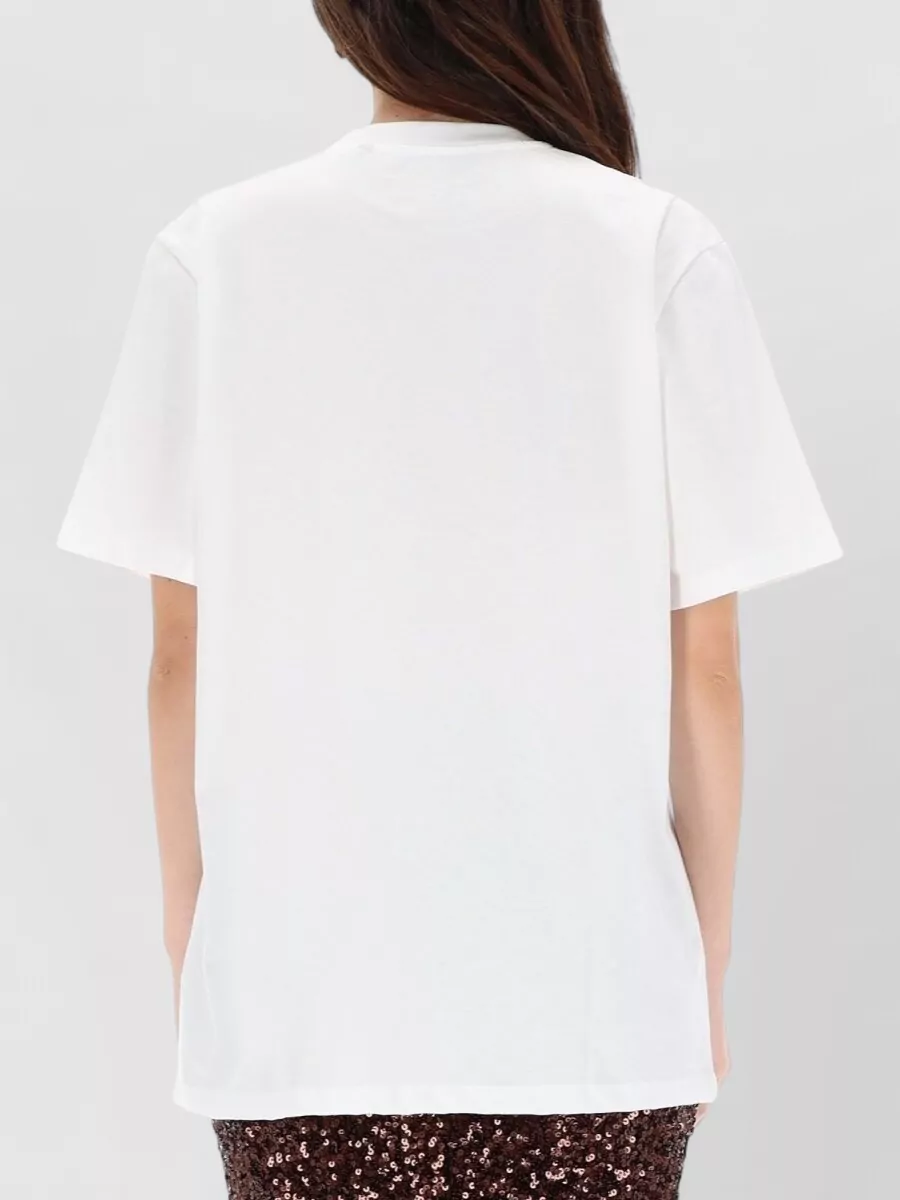 Rotate Birger Christensen Womens Crew Neck Short Sleeve Top