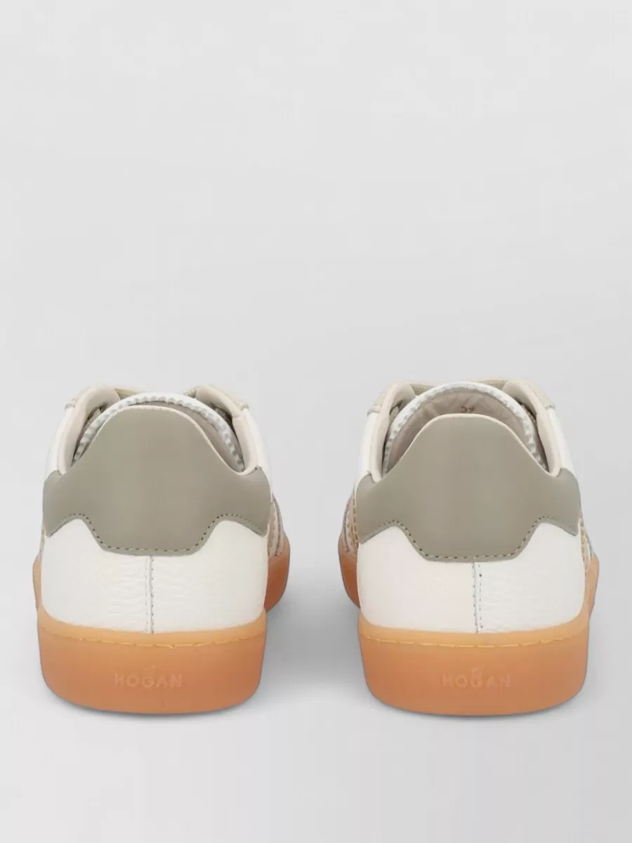 Hogan Low Top Sneakers Contrast Panels Rubber Sole