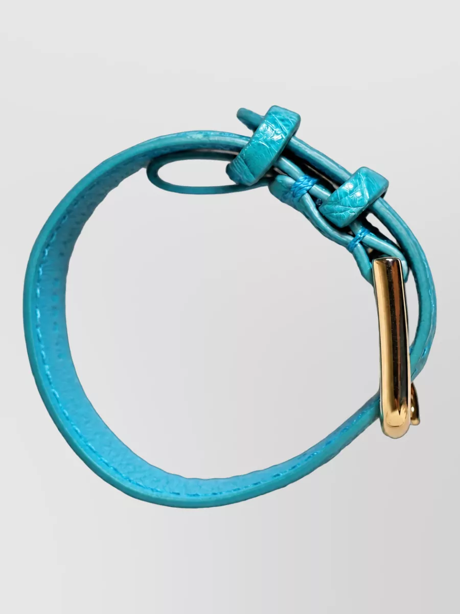 Dolce&Gabbana Caiman Leather Belt Bracelet