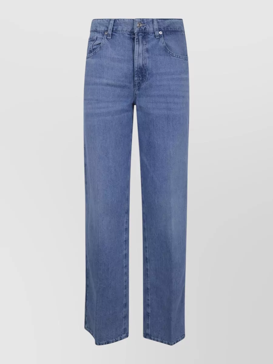 7 For All Mankind denim straight-leg jeans