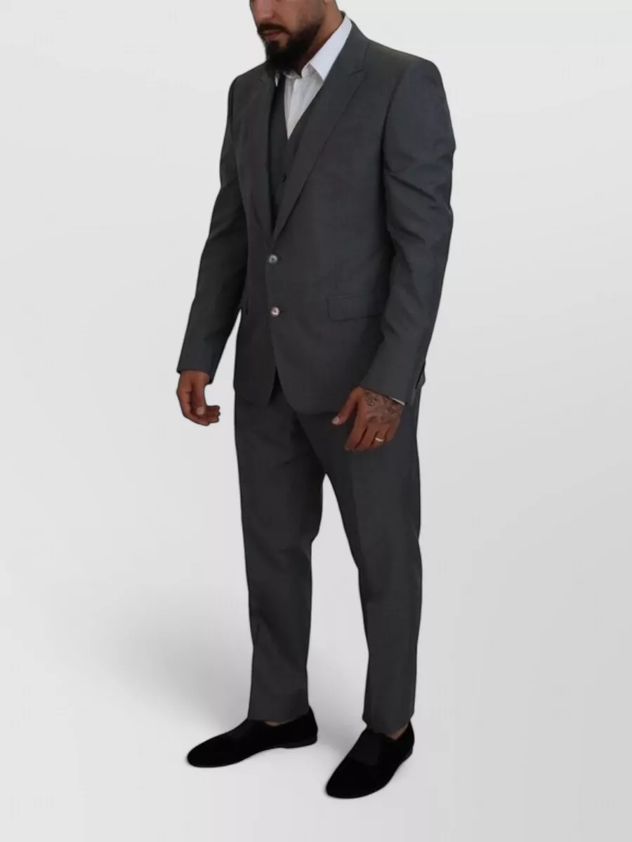 Dolce&Gabbana Silk Slim-Fit Tailored Trousers