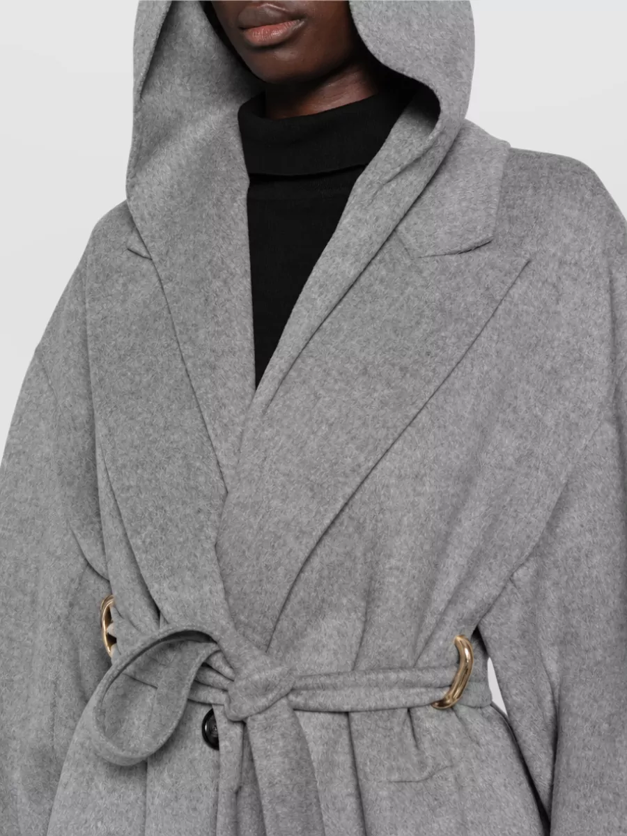 Sportmax Virgin Wool Belted Fitted Jacket