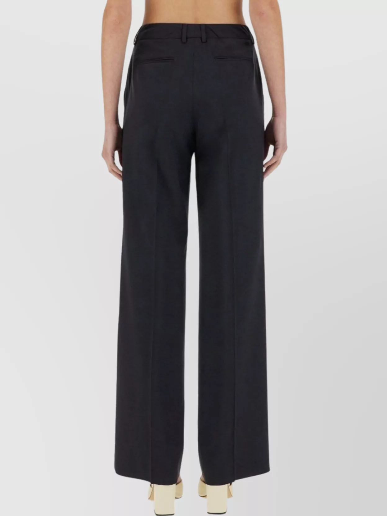 Pt Torino "Lola" Wide Fit Trousers Pleats