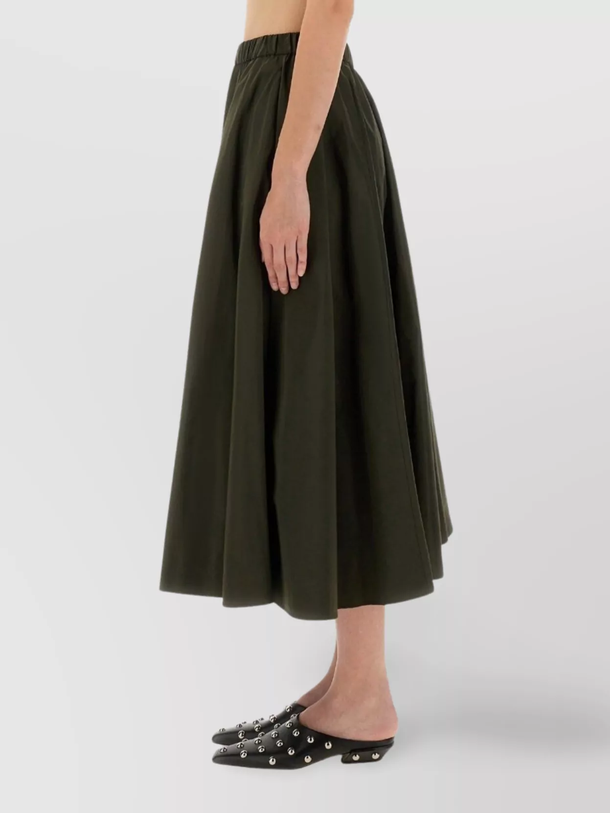 Aspesi Flared Midi Skirt With Flattering Silhouette