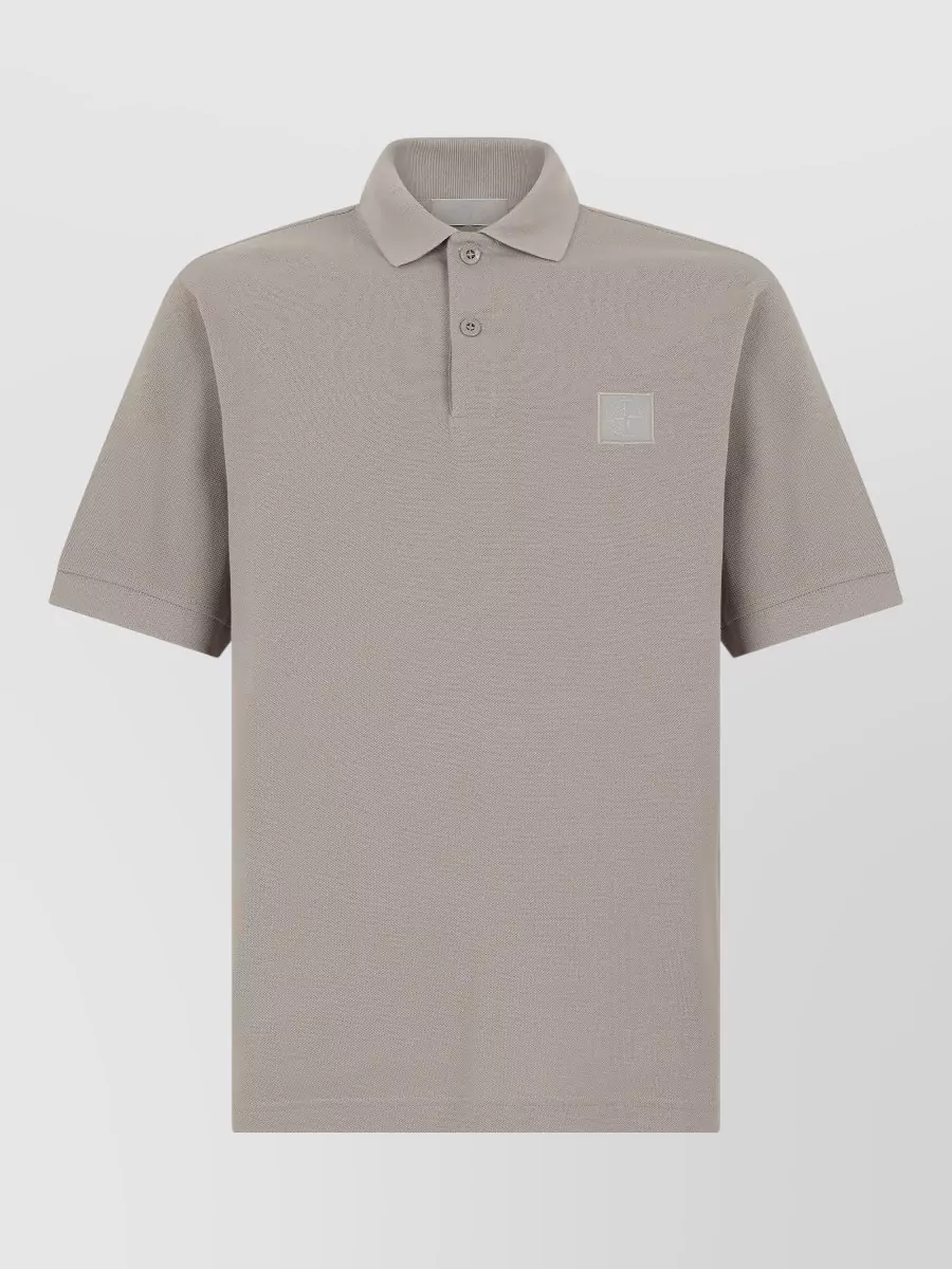 Stone Island Cotton Short-Sleeve Polo Shirt
