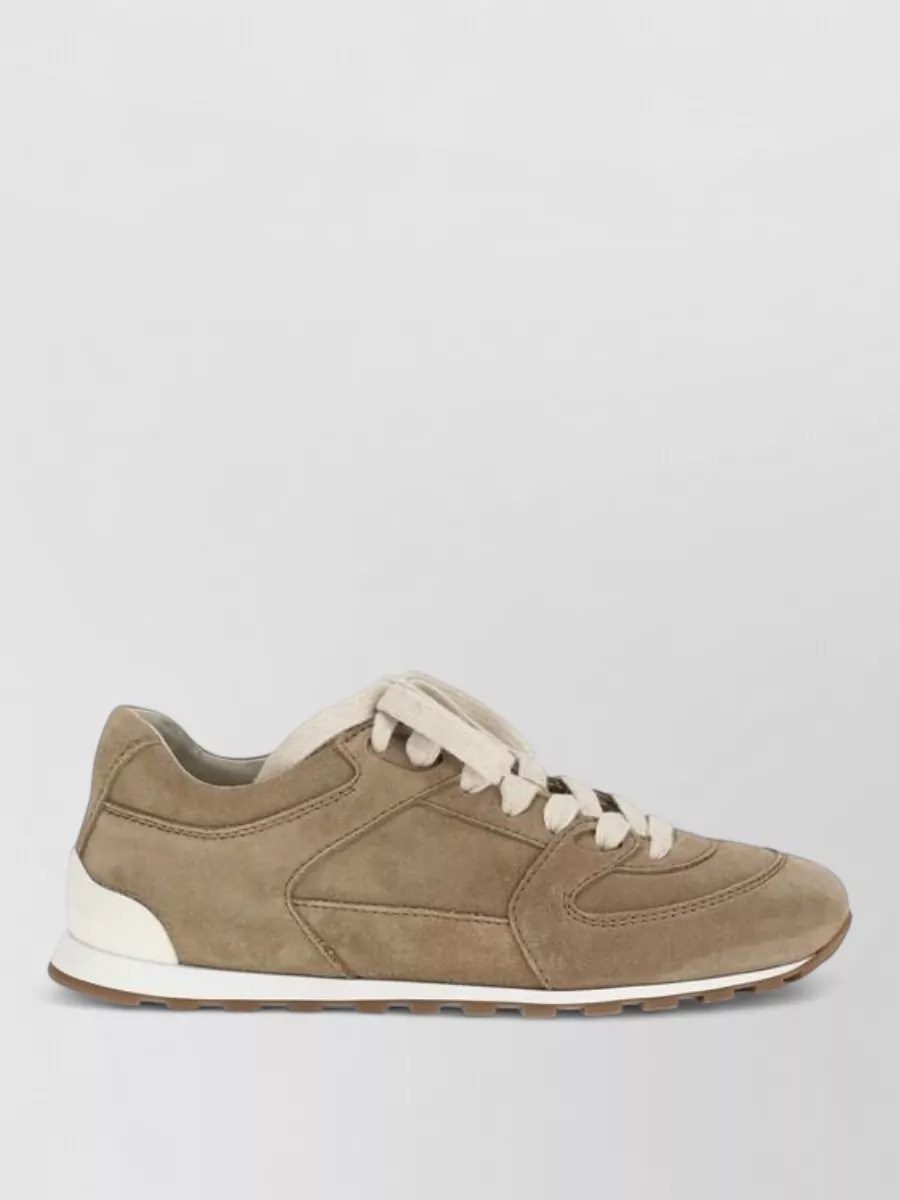 Brunello Cucinelli Calf Leather Low-Top Sneakers