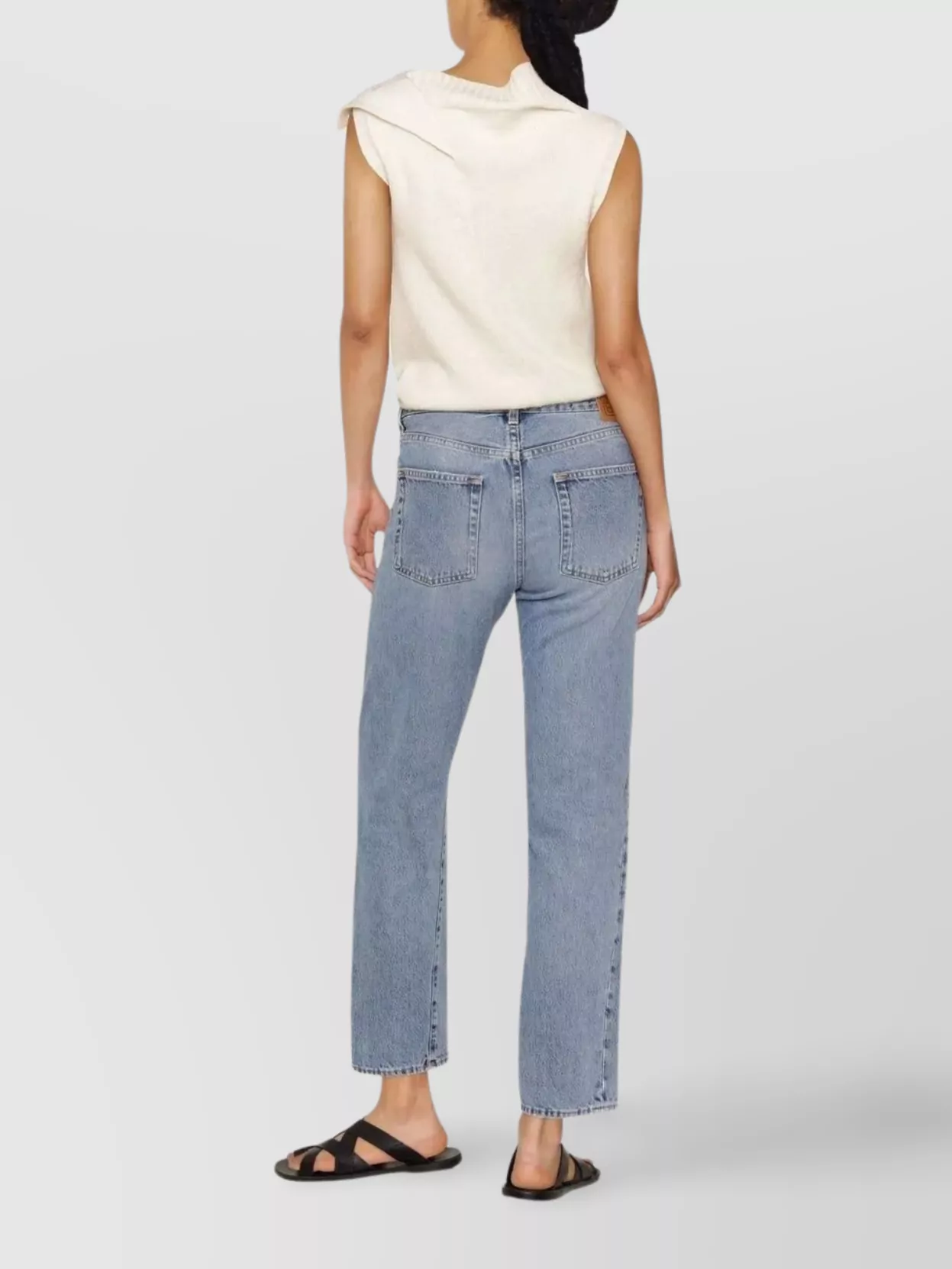 TOTÊME DENIM TWISTED SEAM TROUSERS