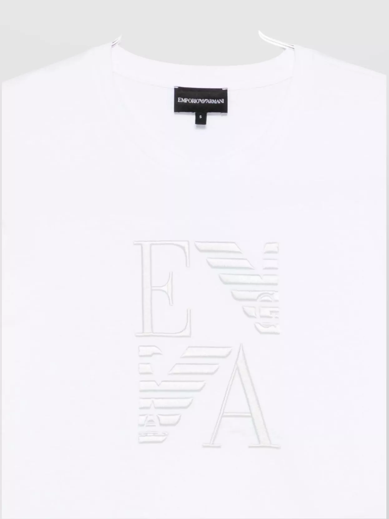 Emporio Armani Cotton T-Shirt With Logo And Crew Neck