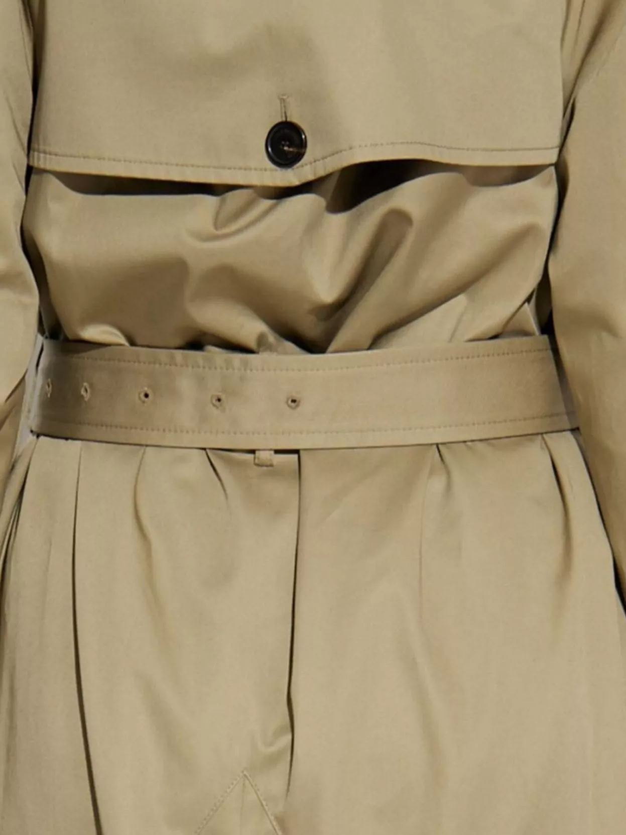 Balenciaga Double-Breasted Trench Coat Belted Waist