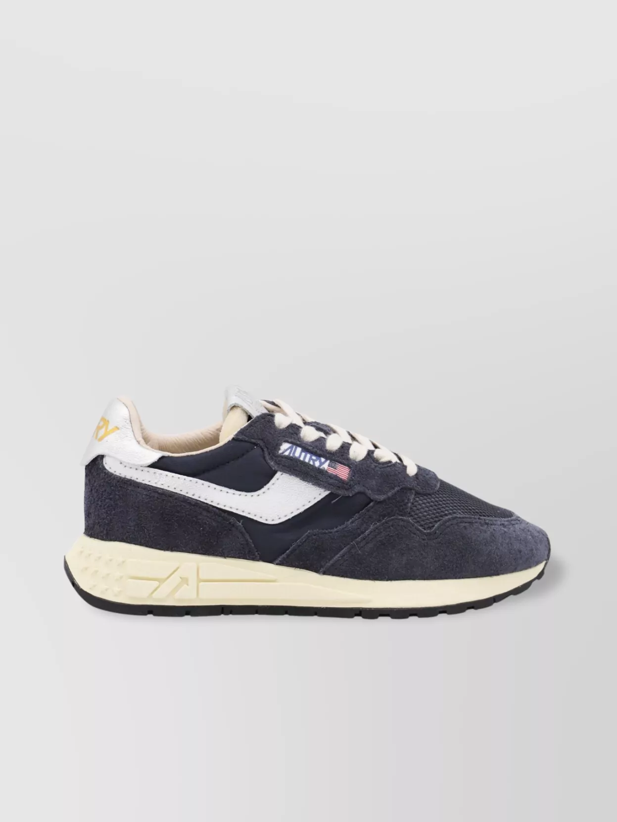 Autry 'reelwind' Blue Low Top Sneakers With Logo Patch On Tongue And Side And Logo Lettering On The Heel In Black