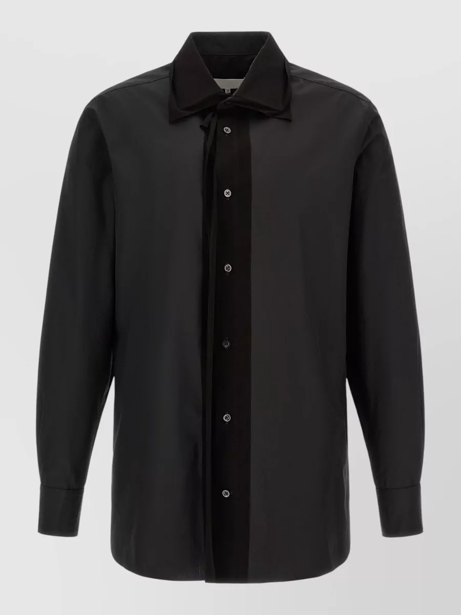 Maison Margiela cotton contrast panel shirt