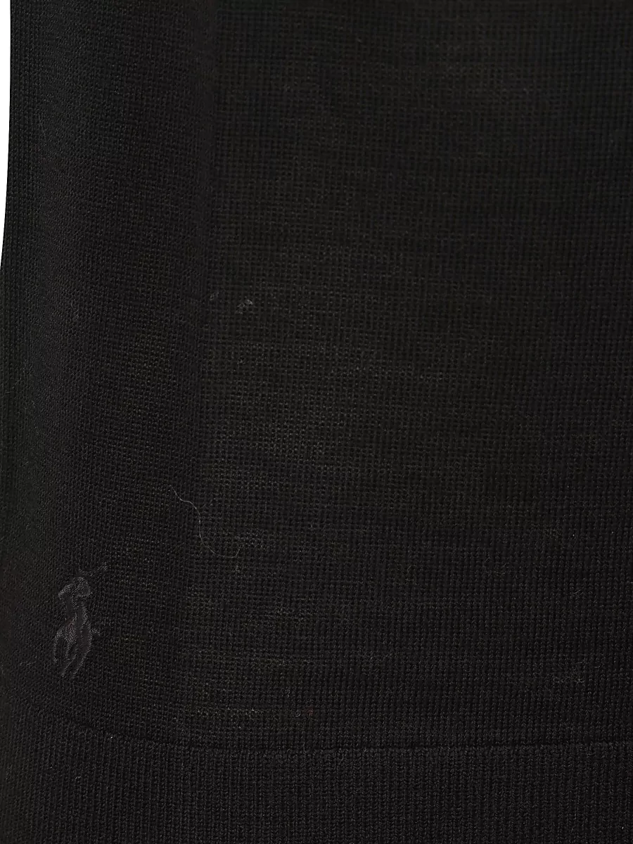 Polo Ralph Lauren Wool Fine-Knit Sleeveless Turtleneck Top