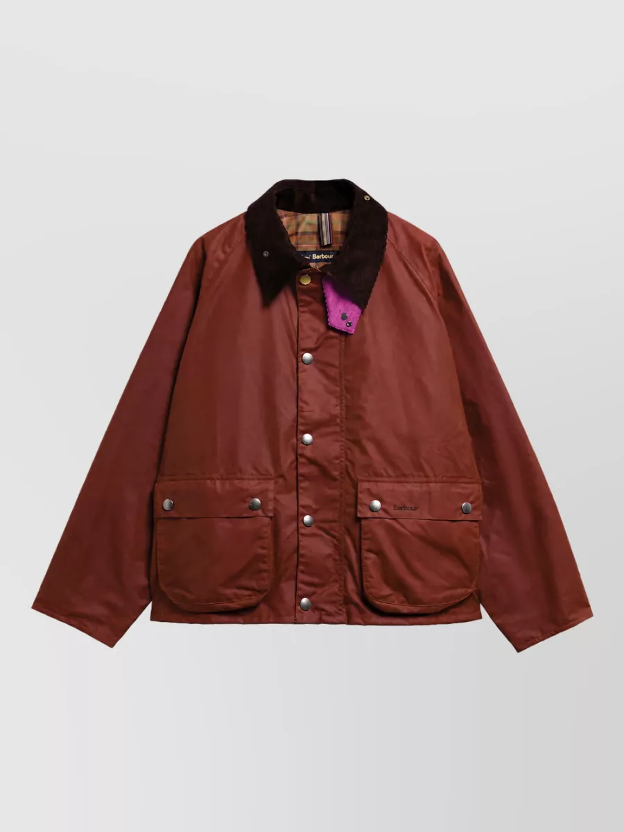 Barbour Waxed Cotton Single Breasted Coat