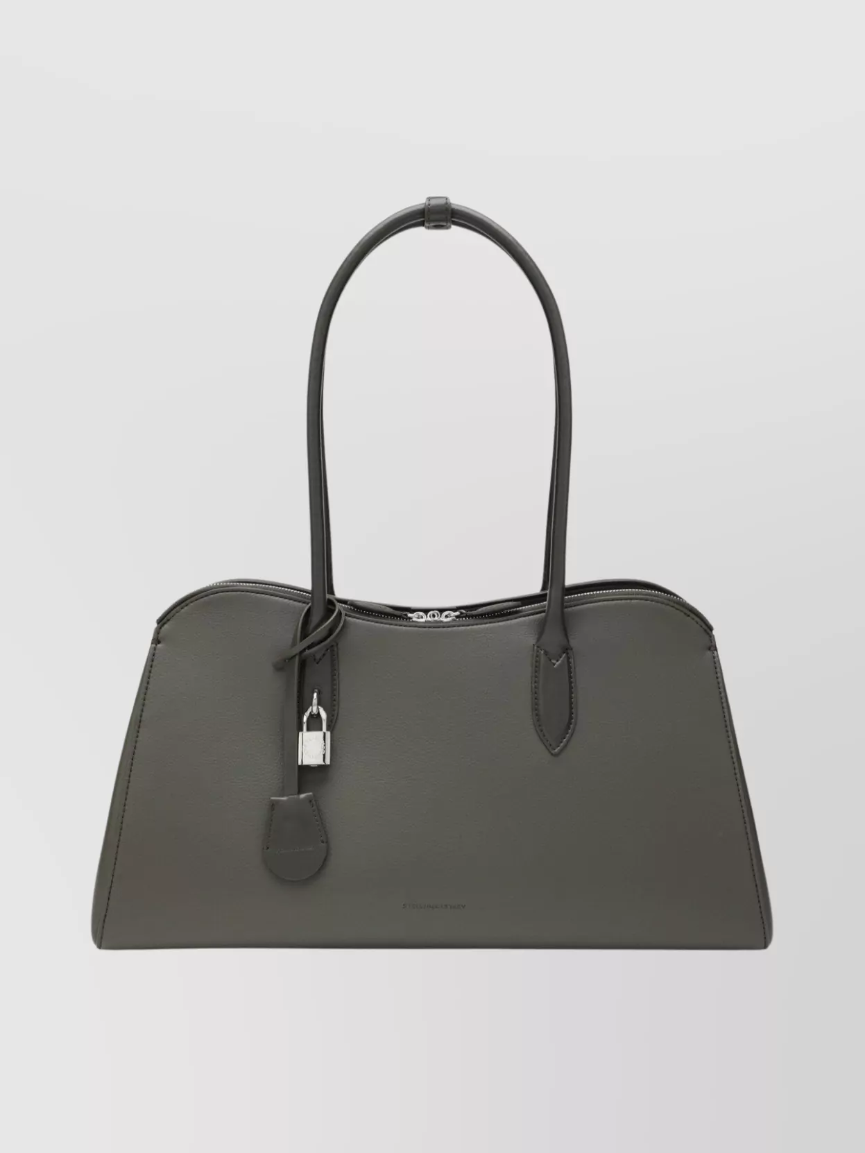 Stella Mccartney Ryder Shoulder Bag Featuring Lock Detail In Gray