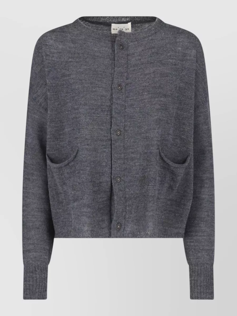 Ma'ry'ya virgin wool crewneck cardigan