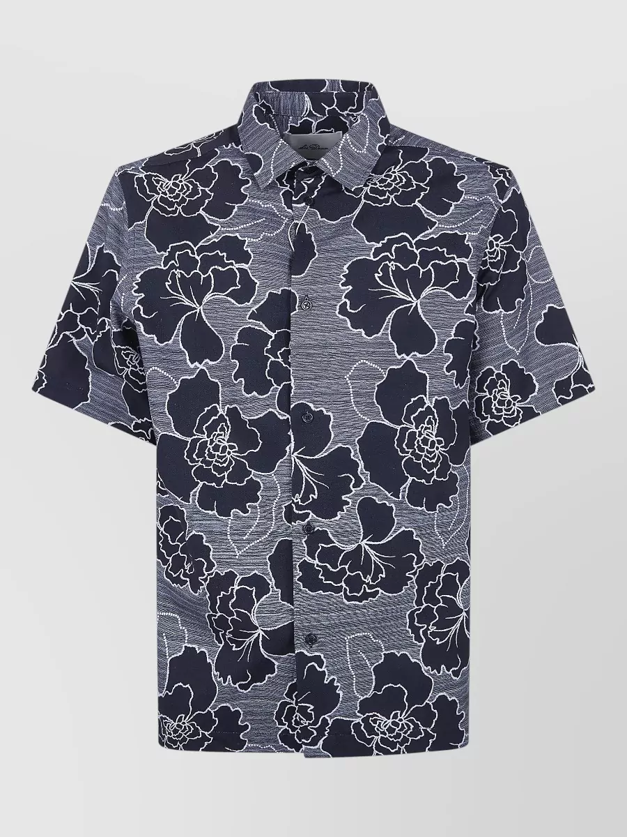 Les Deux floral-print short-sleeve shirt