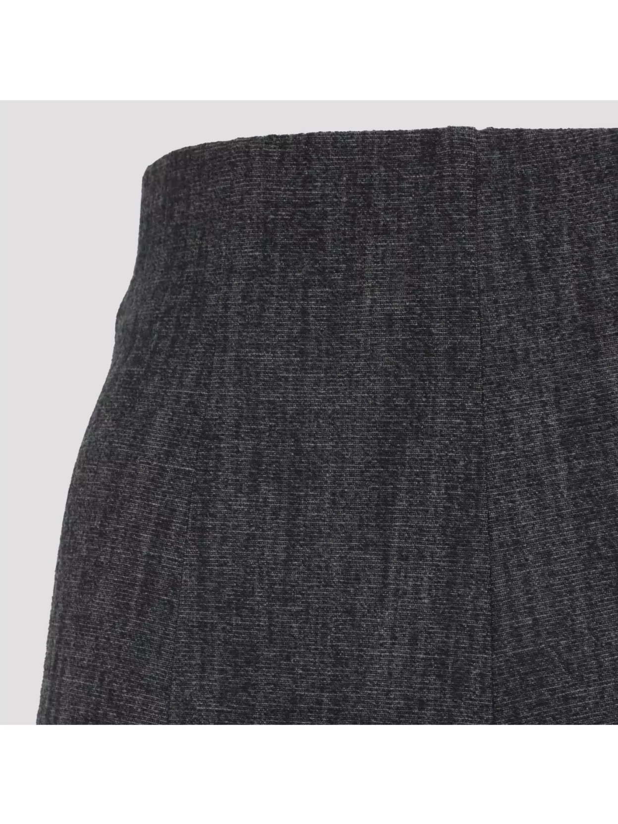 Alberta Ferretti High Waist Slim Fit Wool Trousers In Black
