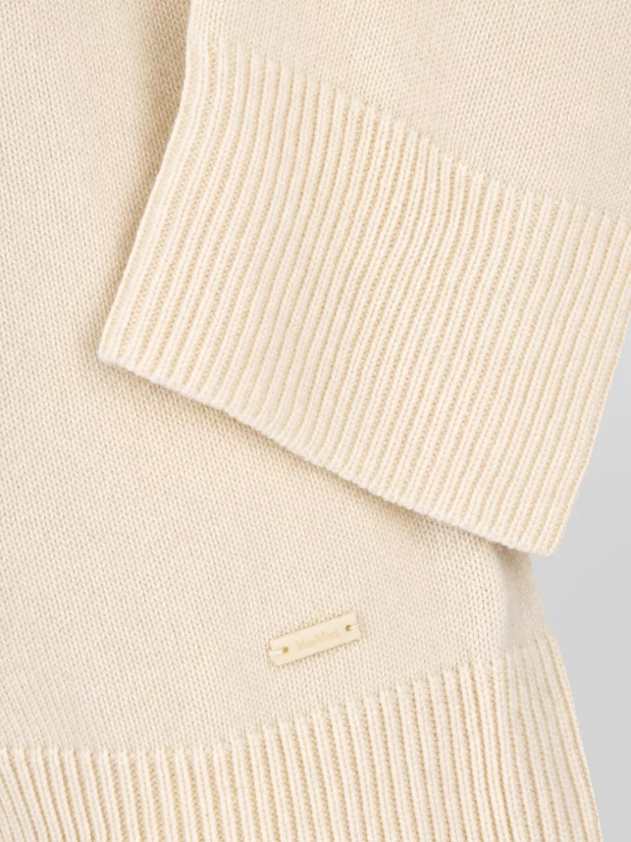 Max Mara Cashmere Hooded Ribbed Hem Sweater