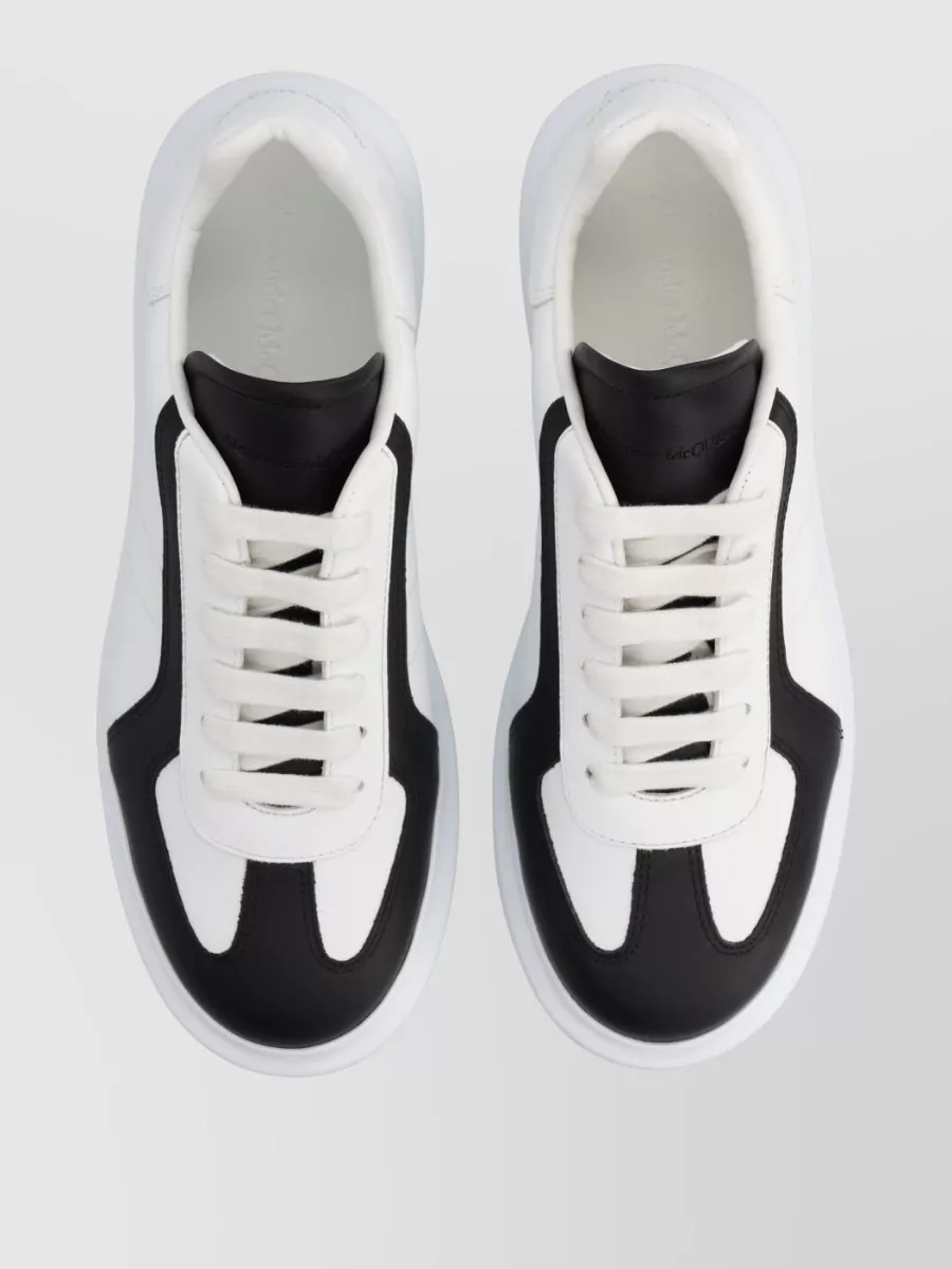 Alexander Mcqueen Oversize Sneaker Contrasting Panels Flat Sole