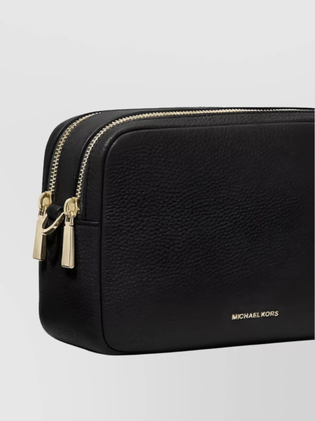 Michael Kors Chain Strap Shoulder Bag With Gold Hardware In Black