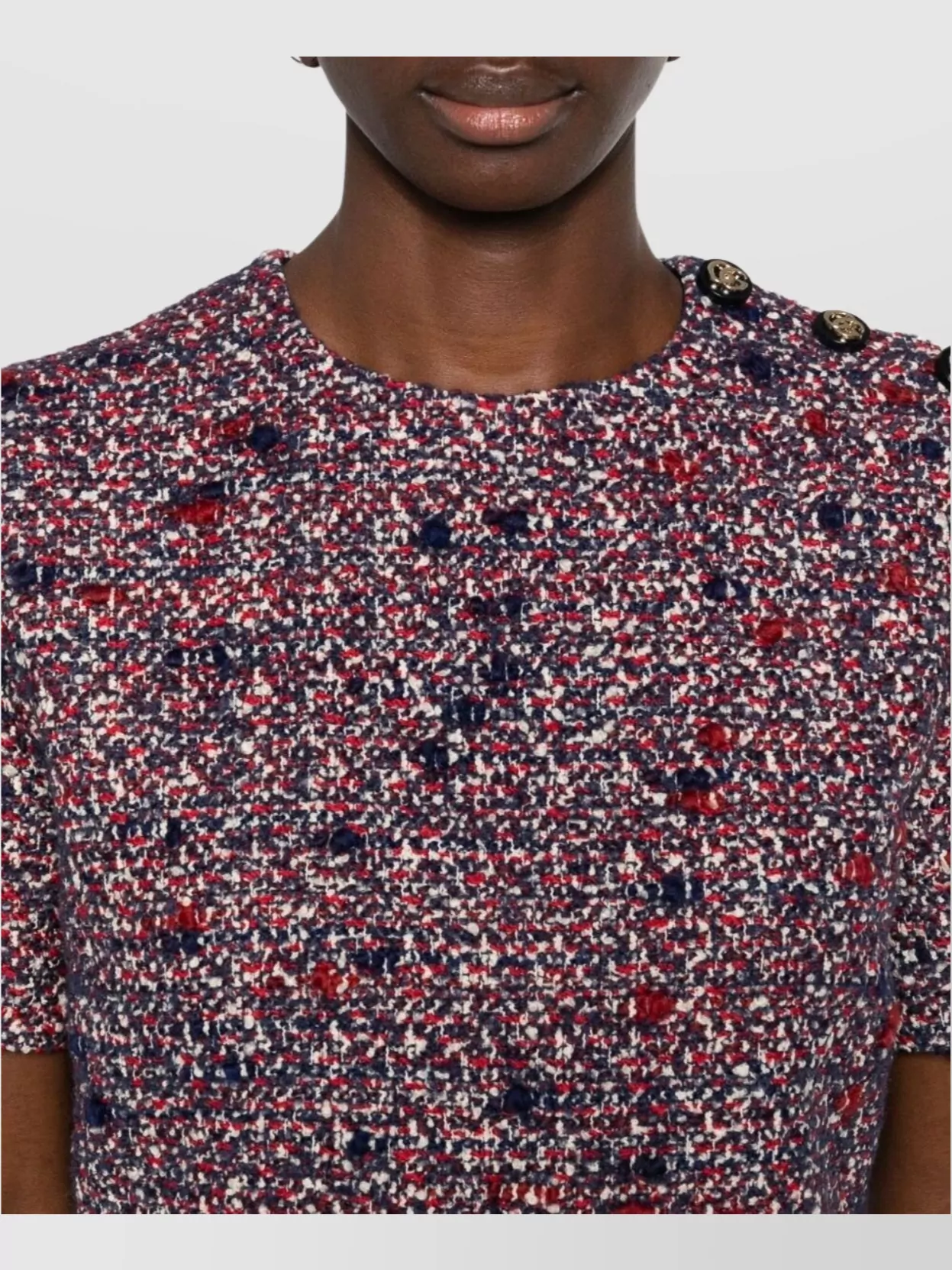 Gucci Bouclé Wool Short Jumpsuit