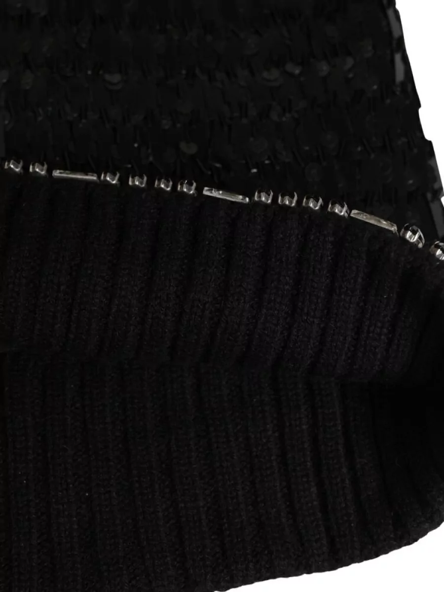 Dolce&Gabbana Wool Crystal Embellished Balaclava