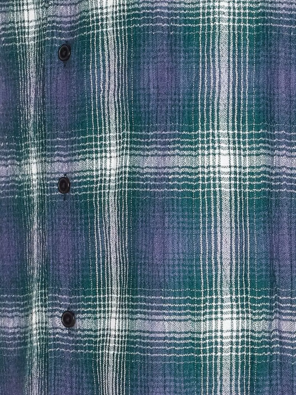 Auralee Long Sleeve Button-Down Check Shirt