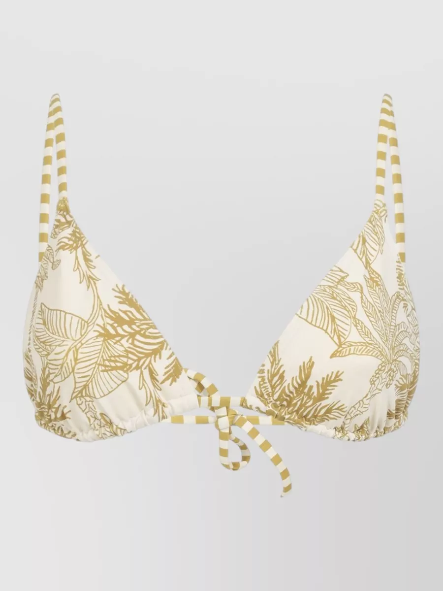 Eres Triangle Bikini Top Tropical Print Straps