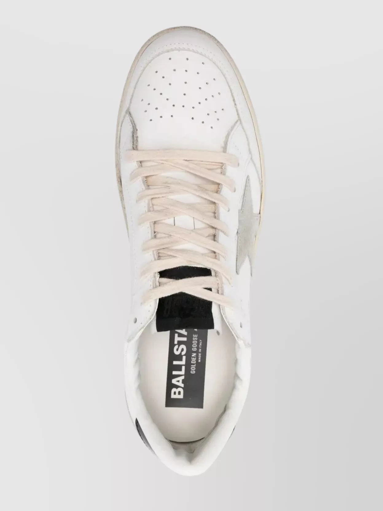 Golden Goose Ballstar 2 Star Detail Sneakers In White