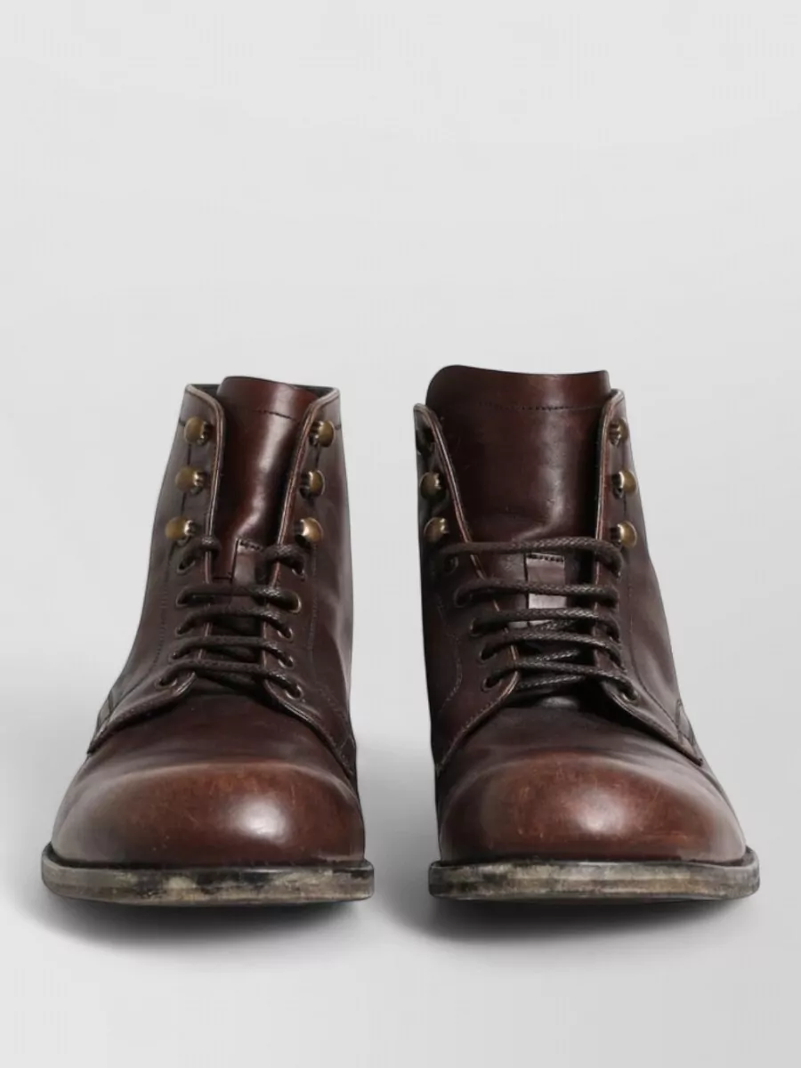 Dolce&Gabbana leather lace up ankle boots