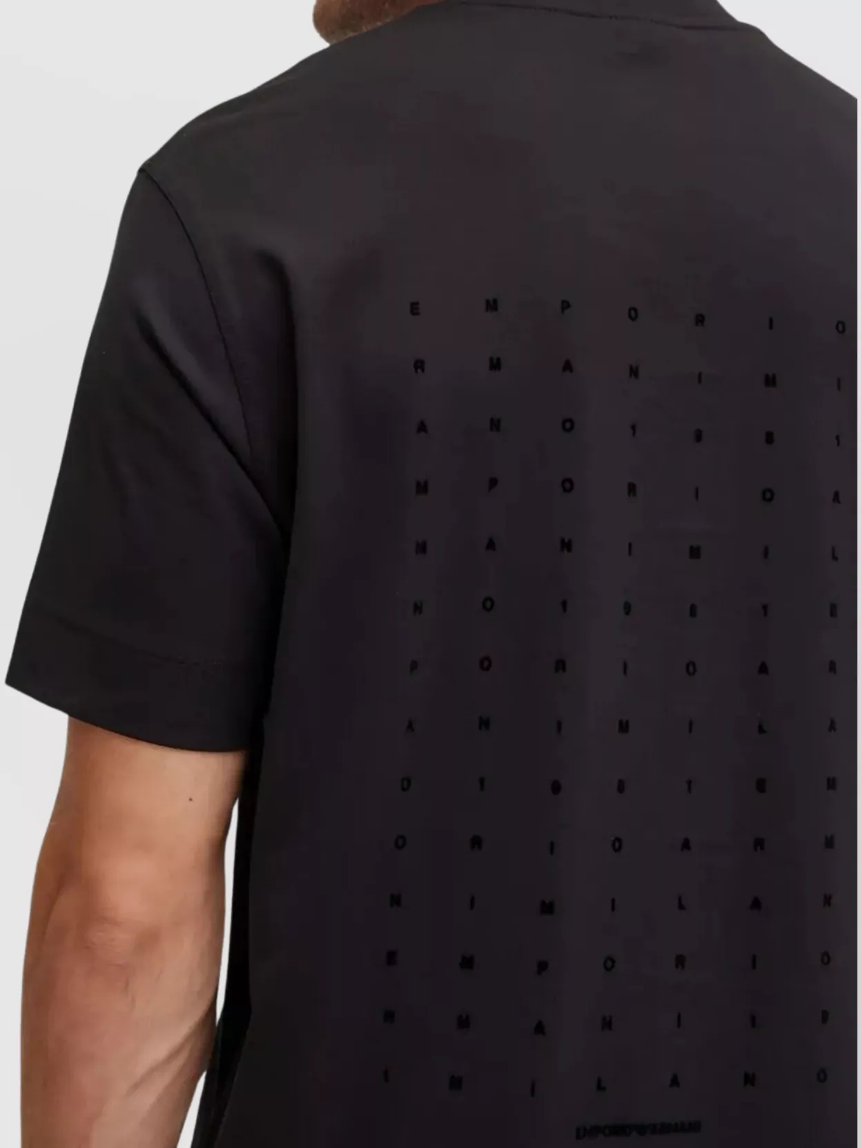 Emporio Armani Crew Neck Short Sleeve T-Shirt With Back Print