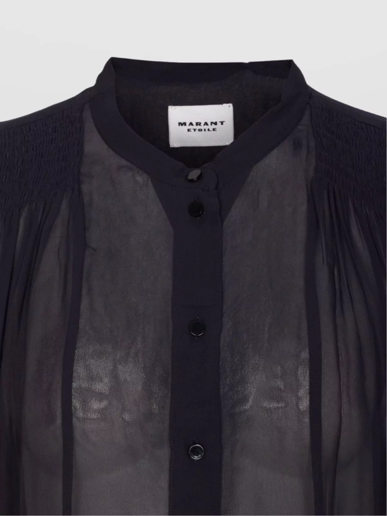 Isabel Marant Etoile Sheer Long Sleeve Crewneck Top