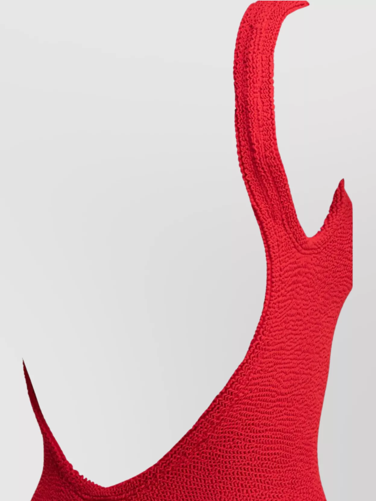 Hunza G High-Cut Leg Scoop Back Square Neckline
