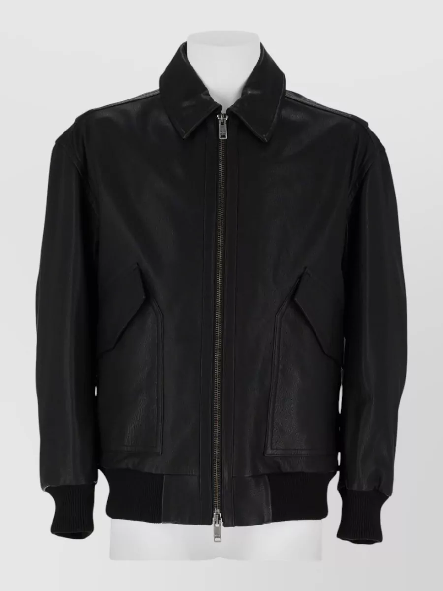Boss leather jacket