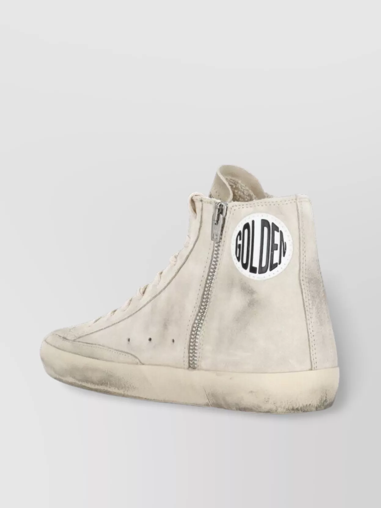 Golden Goose Suede Leather High Top Sneakers With Glitter