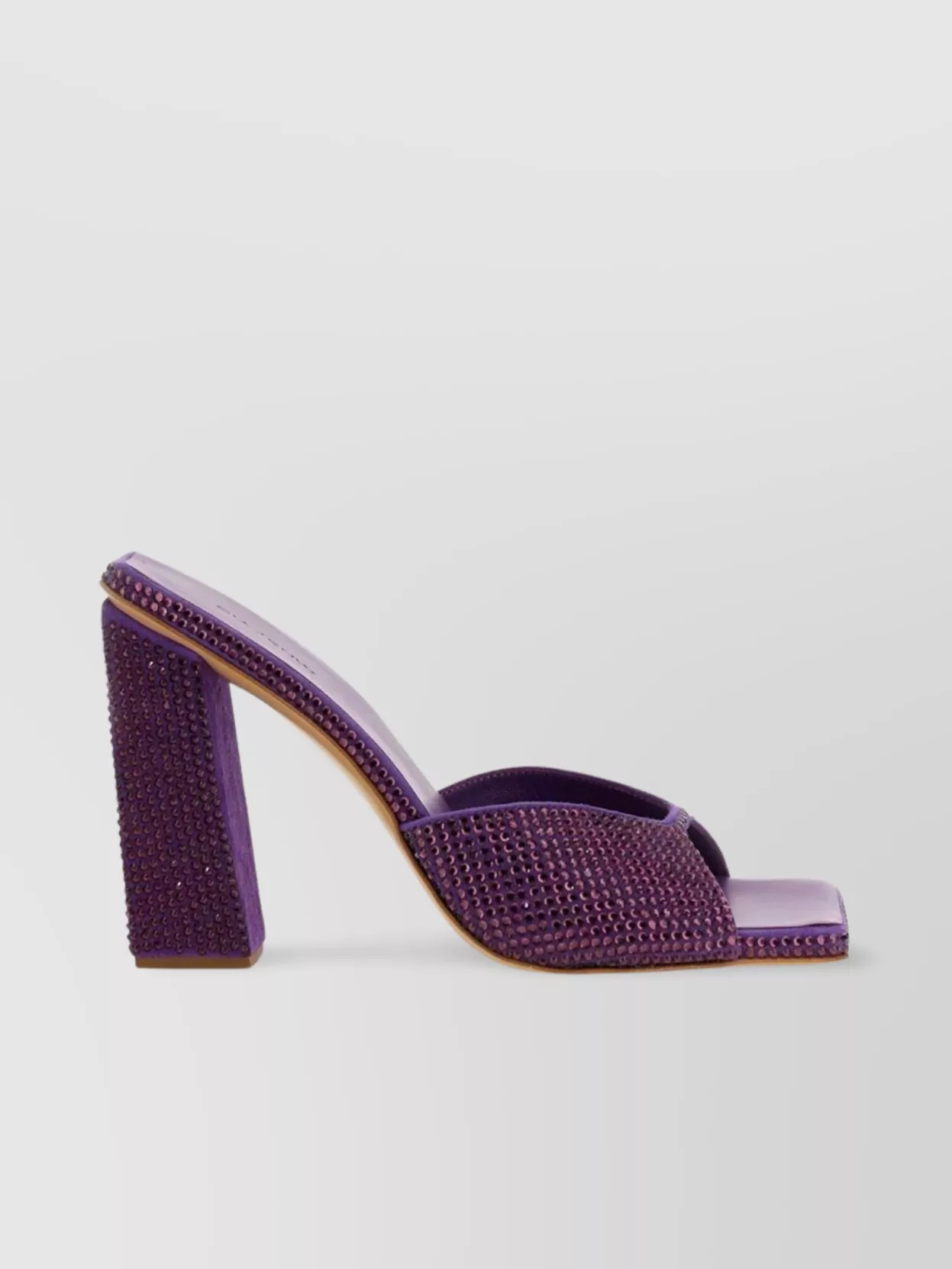 Gia Borghini Rosie 14 Sandal Block Heel In Purple