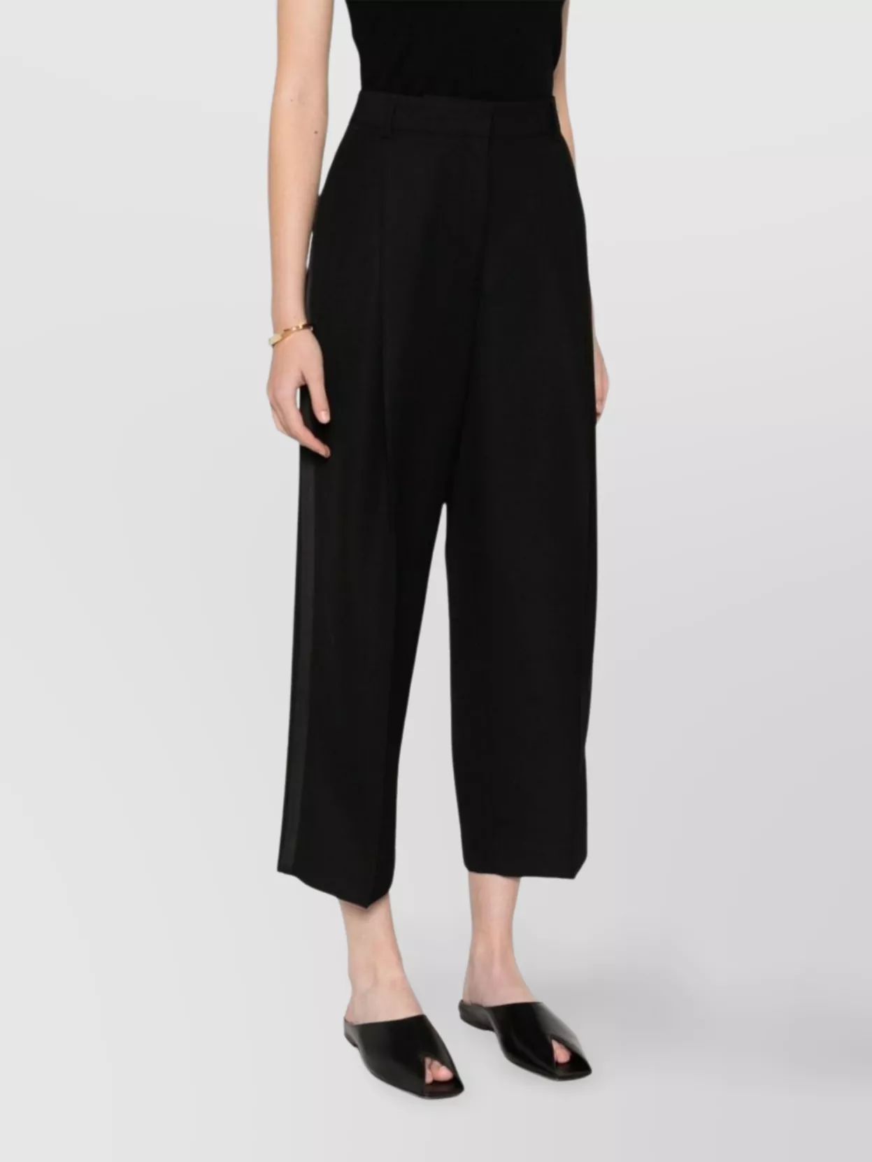 Totême Trousers High Waist Wool Blend