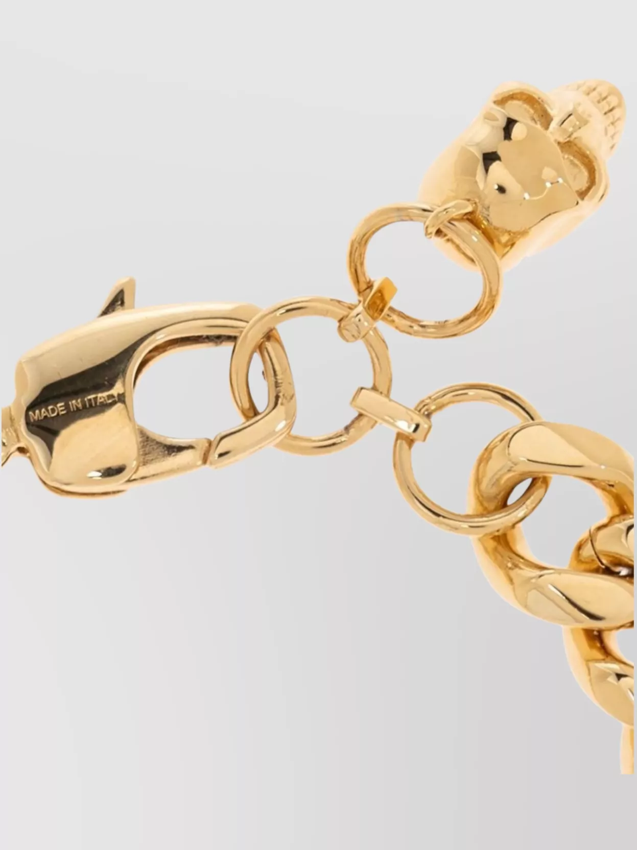 Alexander Mcqueen Skull Chain Link Bracelet Medallion Detail