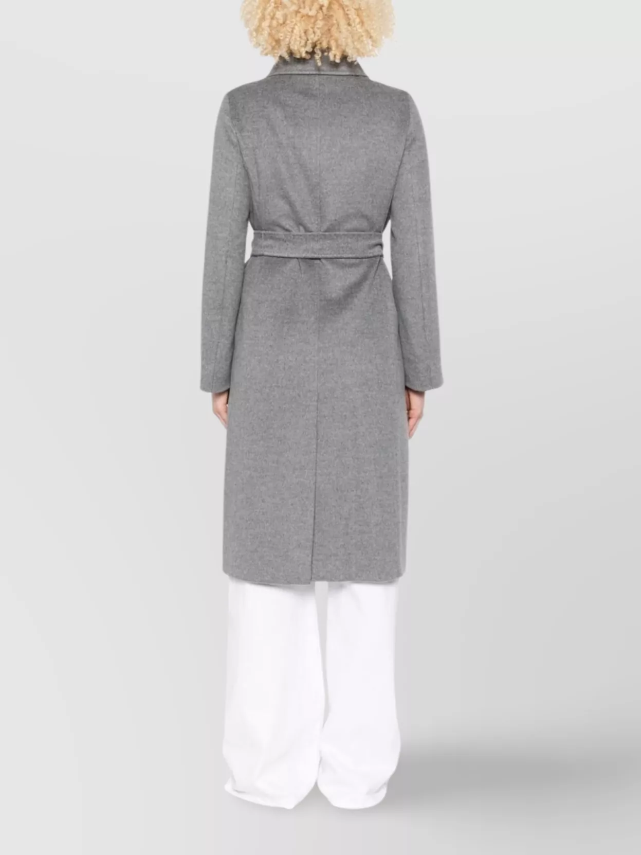 S Max Mara Drap Coat With Belt And Collar