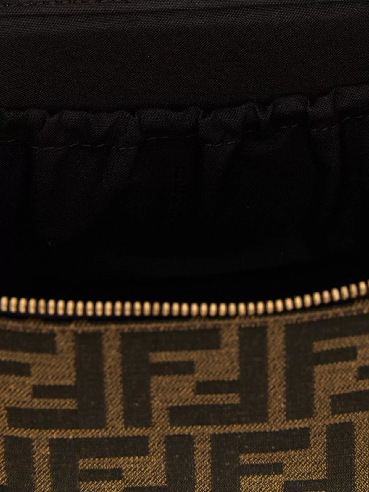 Fendi Vanity Handbag With Chain Strap And Top Handle