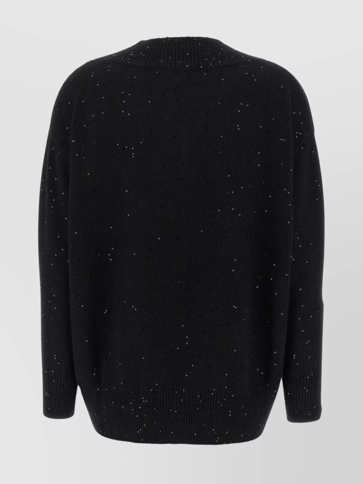 Brunello Cucinelli Sequin Sweater Sweaters And Cardigans Black In Black
