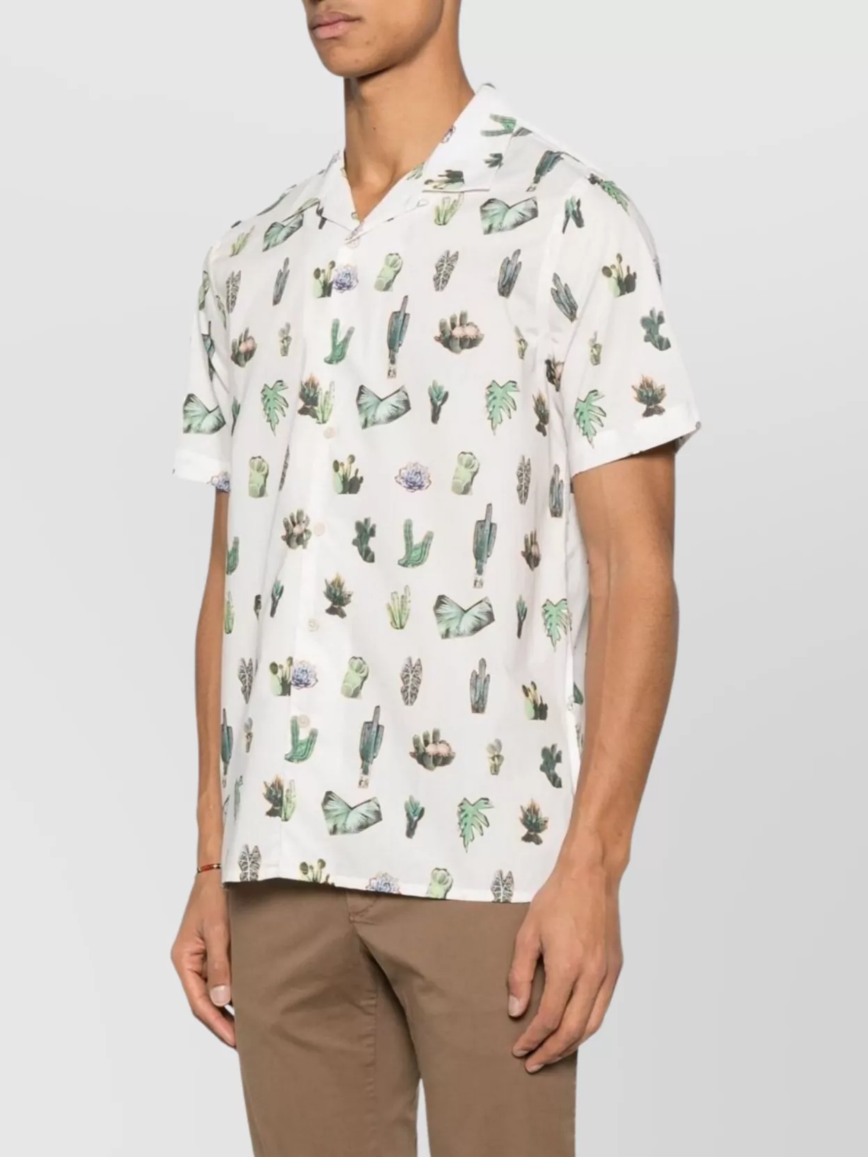 Paul Smith Cactus Print Cotton Shirt