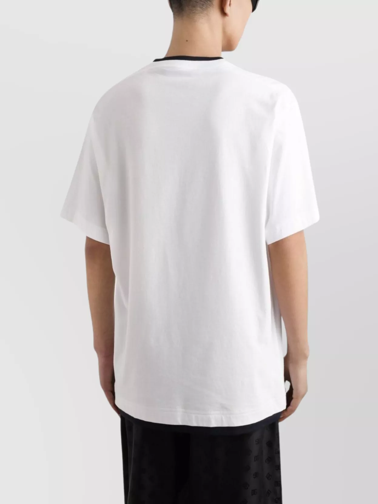 Dolce&Gabbana Logo Crew Neck T-Shirt With Contrasting Trim
