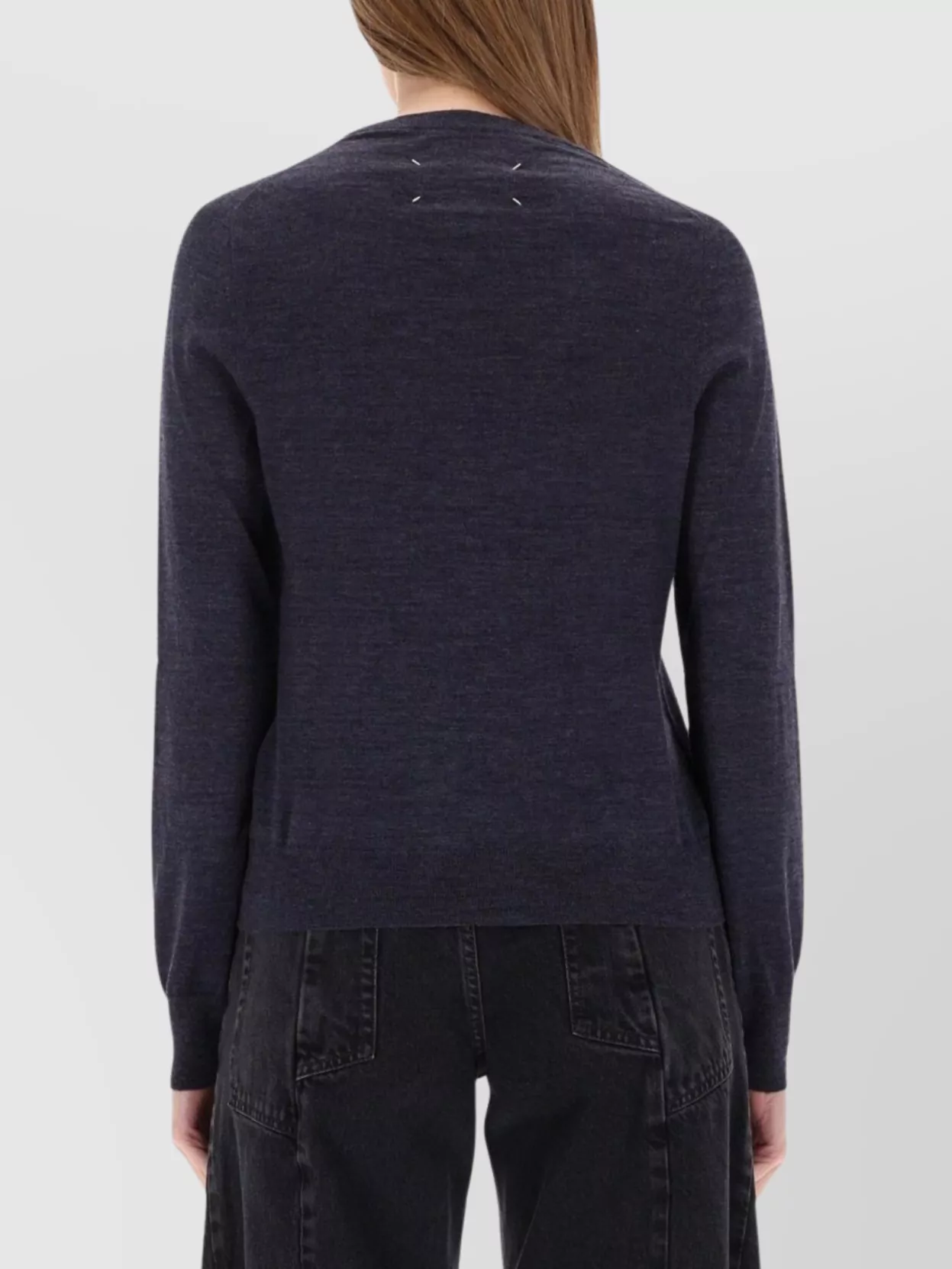 Maison Margiela Soft Knitwear With V-Neckline And Long Sleeves